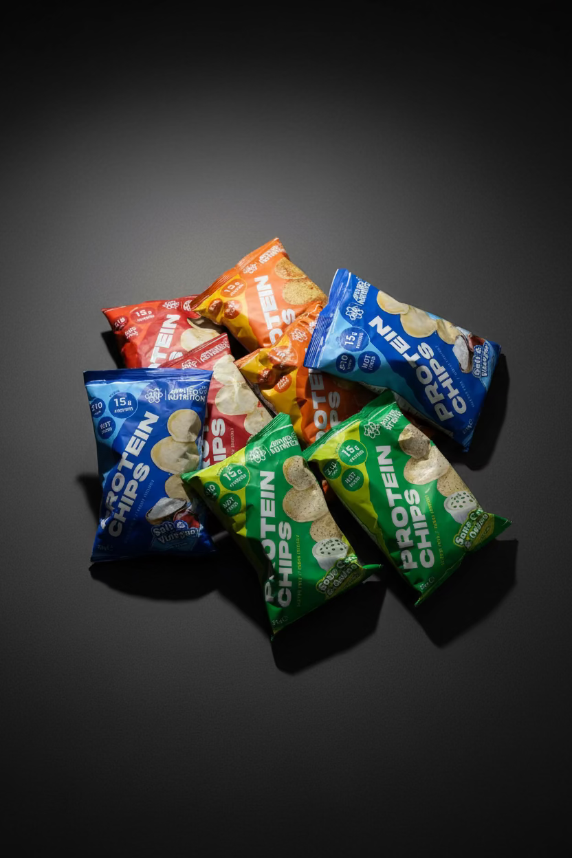 Applied Nutrition Protein Chips | High Protein Snack | Crispy & Delicious | Low Sugar | Guilt-Free Snacking