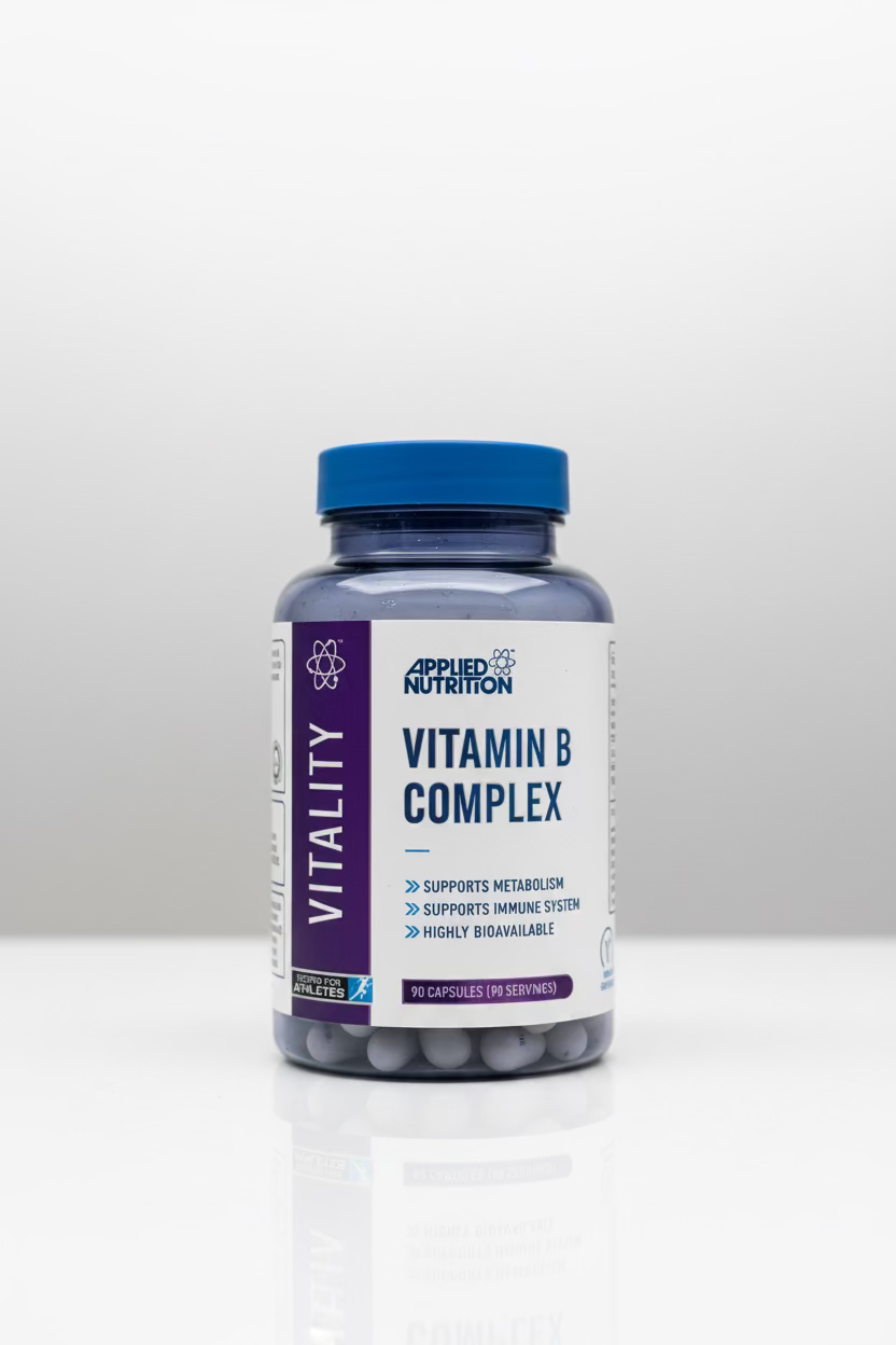 Applied Nutrition Vitamin B Complex | Energy, Metabolism & Nervous System Support | 60 Capsules